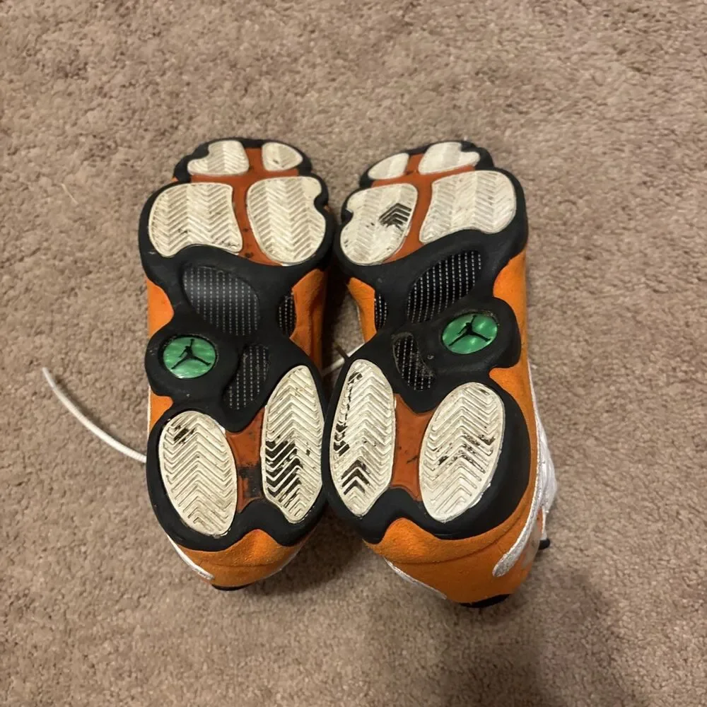Nike Air Jordan 13 Retro Starfish Orange Size 5Y GS DJ3003-108 No Box Used - Picture 6 of 6